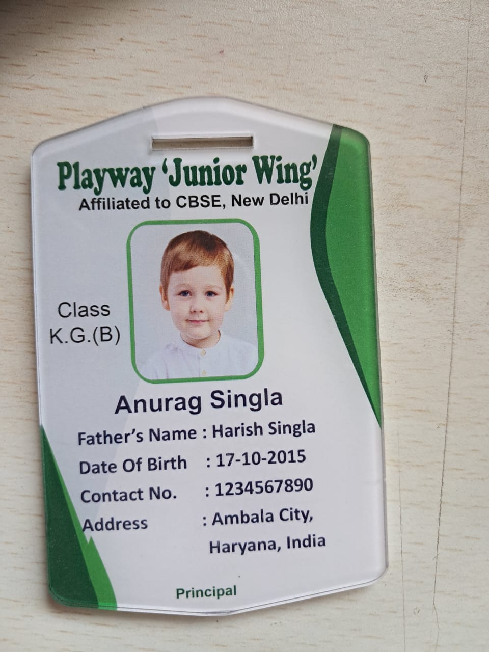 id card play way junio wing